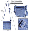 ZAINTO Denim Cross-Body sling Bag for men and women