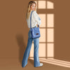 ZAINTO Crossbody Sling Bag for Women & Girls – Stylish Denim Casual Fringe Shoulder Bag with Adjustable Strap