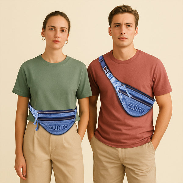 Zainto Denim Waist Bag for Men & Women