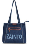 ZAINTO Premium Denim Tote Bag for women