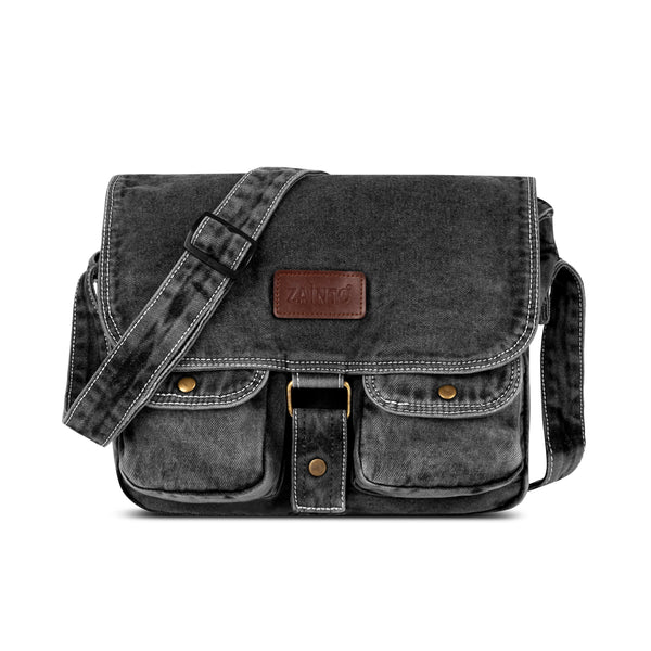 ZAINTO Denim Sling bag Students Book Bag for women