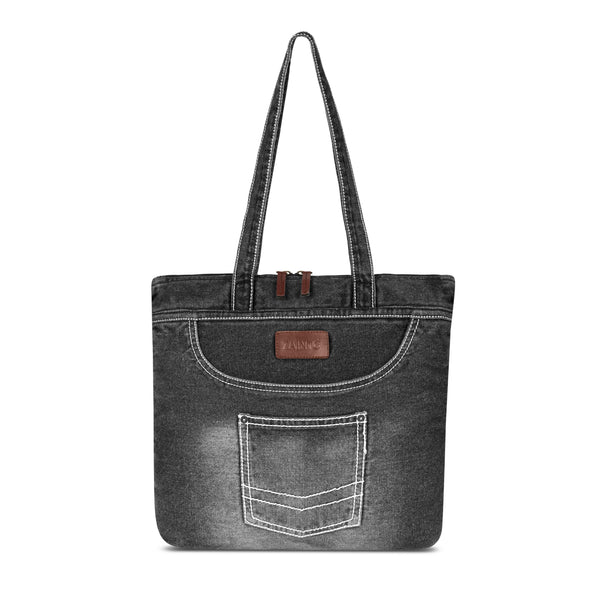 ZAINTO Premium Denim Tote Bag for women