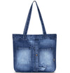 ZAINTO Premium Denim Tote Bag for Women & Girls – Eco-Friendly, Stylish & Spacious Handbag – Washable Like Jeans