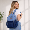 ZAINTO Denim Backpack for Women – Durable Everyday College Bag