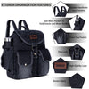ZAINTO Stylish Denim Flap Backpack for Women & Men – Lightweight, Durable, and Spacious Bag for Travel, School, or Daily Use bag for women