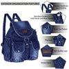 ZAINTO Denim Backpacks for men and women Stylish Outdoor Travel bag