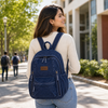 ZAINTO Denim Backpack for Women – Students & College Bookbag