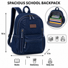 ZAINTO Denim Backpack for Women – Students & College Bookbag