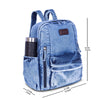 ZAINTO® Denim Backpack for Women | Stylish College Bag | Eco-Friendly Upcycled Office Backpack | Lightweight Blue Jeans Bag for Girls | Vintage, Durable & Spacious Daily Backpack