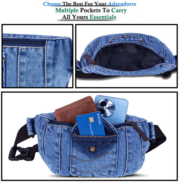 Zainto Denim bag for men and women