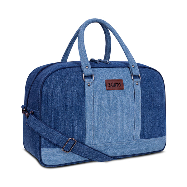 Zainto Denim Duffel Bag for Men & Women