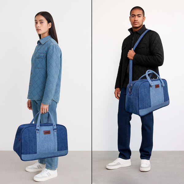 Zainto Denim Duffel Bag for Men & Women
