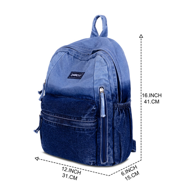 Denim Backpack for Women