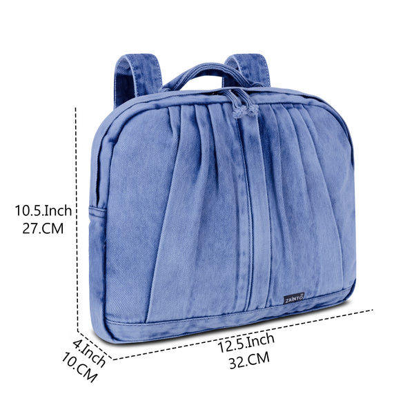 ZAINTO mini denim Backpack for women