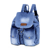 Stylish Denim Flap Backpack for Women & Men