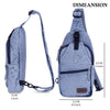 ZAINTO® Slim Denim Crossbody Sling Bag for Men & Boys