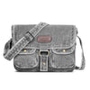 ZAINTO Eco-Friendly Denim Messenger Sling Bag for Men & Women | Upcycled Crossbody Shoulder Bag with Adjustable Strap & Multiple Pockets | Sustainable & Stylish Travel Satchel