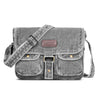 ZAINTO Eco-Friendly Denim Messenger Sling Bag for Men & Women | Upcycled Crossbody Shoulder Bag with Adjustable Strap & Multiple Pockets | Sustainable & Stylish Travel Satchel