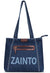 ZAINTO Premium Denim Tote Bag with vegan Leather Detailing - Stylish and Durable Everyday Shoulder Bag for Women stylish Eco-Friendly, Durable, Lightweight