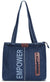 ZAINTO Denim Tote Bag with vegan Leather Detailing - Stylish and Durable Everyday Shoulder Bag for Women stylish Eco-Friendly, Durable, Lightweight