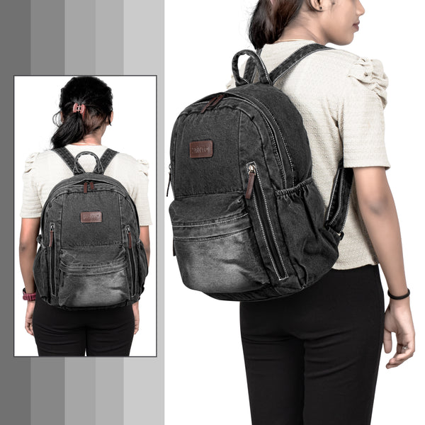 ZAIINTO Denim Backpacks for men and women Stylish Outdoor Travel bag