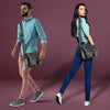 ZAINTO Denim Sling Bag for women and men Unisex Design, Crossbody Bag Adjustable Strap Students Stylish, Durable, and Eco-Friendly Book Bag