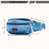 Zainto Denim Waist Bag for Men & Women - Stylish and Durable Fanny Pack for Travel, Hiking, and Everyday Use