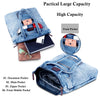 Stylish Denim Tote Bag for Women - Eco-Friendly, Durable, Lightweight, and Spacious Shoulder Bag for Shopping, Travel, or Everyday Use