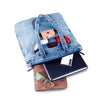 Stylish Denim Tote Bag for Women - Eco-Friendly, Durable, Lightweight, and Spacious Shoulder Bag for Shopping, Travel, or Everyday Use