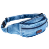 Zainto Denim Waist Bag for Men & Women - Stylish and Durable Fanny Pack for Travel, Hiking, and Everyday Use