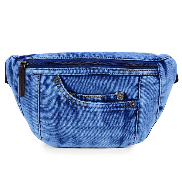 Denim Waist Bag, Cross Body Travel Pouch for Men, Women - ZAINTO Bag