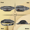 Zainto Denim Waist Bag for Men & Women - Stylish and Durable Fanny Pack for Travel, Hiking, and Everyday Use (Black)