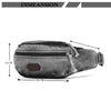 Zainto Denim Waist Bag for Men & Women - Stylish and Durable Fanny Pack for Travel, Hiking, and Everyday Use (Black)