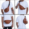 Vegan Leather Waist crossbody Bag for Men and Women - ZAINTO Bag